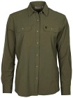 Pinewood Everyday Travel Long Sleeve Shirt naisten pitkähihainen paita, maastonvihreä