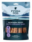 PrimaDog Northern Treats Anka-Strömming Bar makupalat, 150g