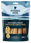 PrimaDog Northern Treats Kyckling-Kalkon Bar makupalat, 150g