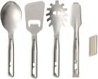 Sea To Summit Detour Stainless Steel Utensil Set keittiövälinesetti, neliosainen