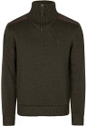 Seeland M's Haze Windbreaker Knitted Sweater Dark Brown