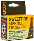 UCO SweetFire Strikeable Firestarter sytytyspalat/tulitikut, 8 kpl