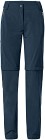 Vaude Farley Stretch Zo T-Zip Pants II naisten katkolahjehousut, tummansininen