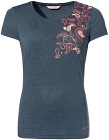 Vaude Skomer Print T-Shirt II naisten t-paita, Dark Sea